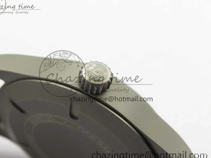 MIROTIME 0323 Mark XVIII IW327006 Titanium V7F 1:1 Best Edition Black Dial on Brown Leather Strap A Attractive 7080